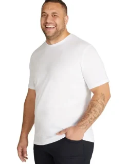 Johnny Bigg Essential Crew Neck Tee in White