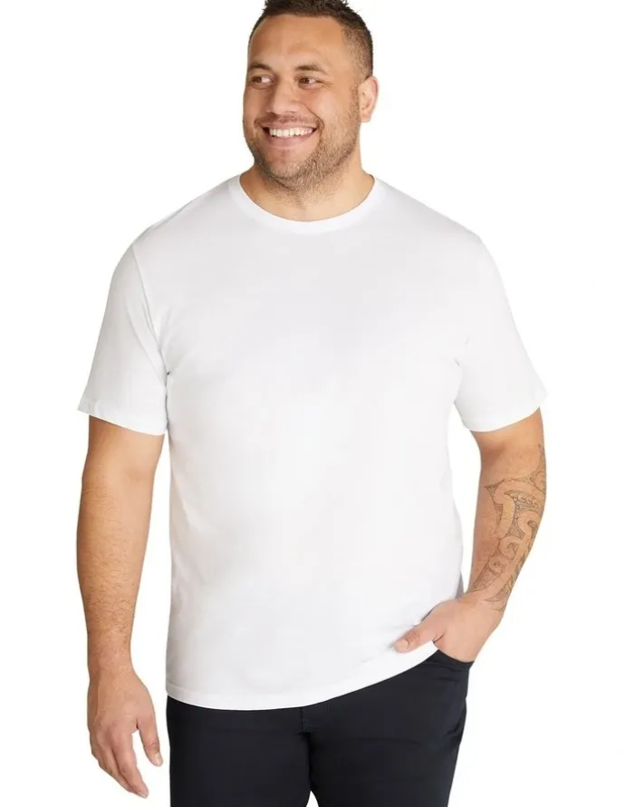 Johnny Bigg Essential Crew Neck Tee in White