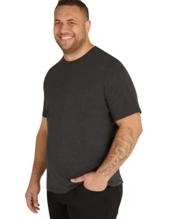 Johnny Bigg Essential Crew Neck Tee in Charcoal