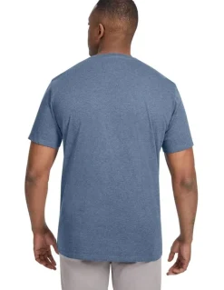 Johnny Bigg Essential Crew Neck Tee in Blue Marle