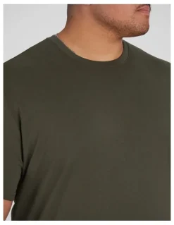 Johnny Bigg Essential Crew Neck Tee in Khaki