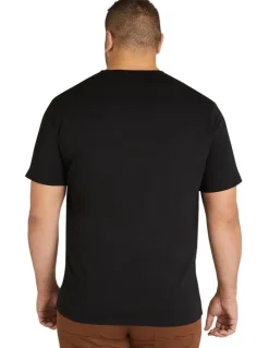Johnny Bigg Essential Crew Neck Tee in Black