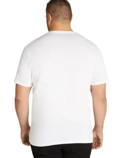 Johnny Bigg Essential V Neck Tee in White