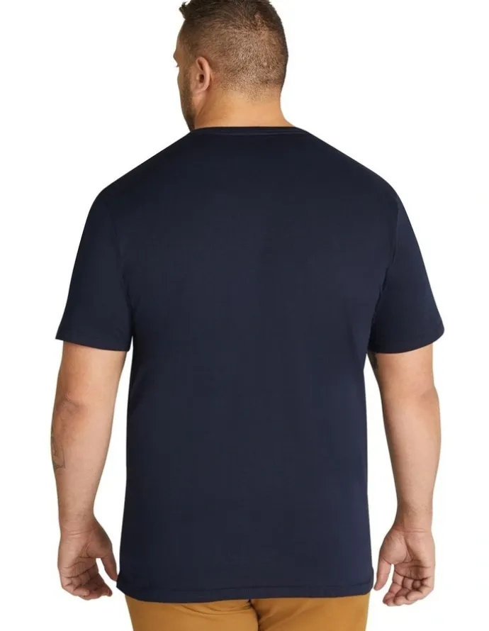 Johnny Bigg Essential V Neck Tee in Navy