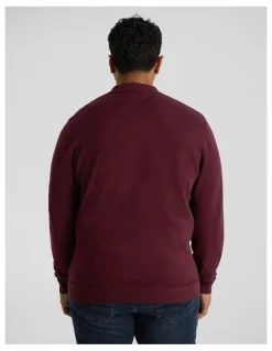 Johnny Bigg Everyday Polo Sweater in Burgundy