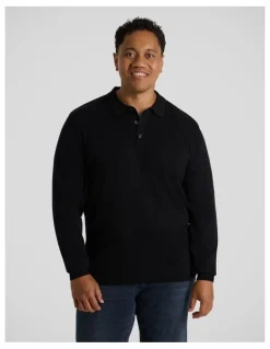 Johnny Bigg Everyday Polo Sweater in Black