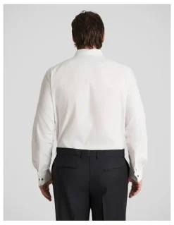 Johnny Bigg Gaston French Cuff Dress Shirt in White