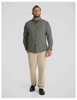 Johnny Bigg Grayson Easycare Check Shirt in Black