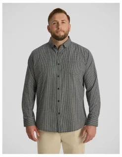 Johnny Bigg Grayson Easycare Check Shirt in Black