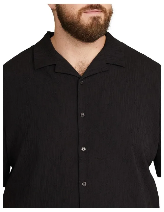 Johnny Bigg Griffen Relaxed Fit Shirt in Black