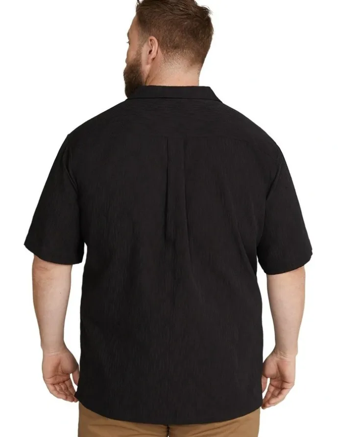 Johnny Bigg Griffen Relaxed Fit Shirt in Black