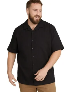 Johnny Bigg Griffen Relaxed Fit Shirt in Black