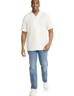 Johnny Bigg Griffen Relaxed Fit Shirt in White