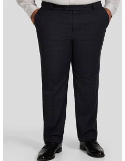 Johnny Bigg Henry Check Stretch Dress Pant in Ink