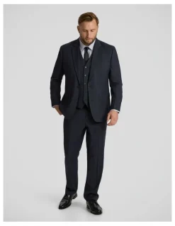 Johnny Bigg Henry Check Stretch Waistcoat in Ink