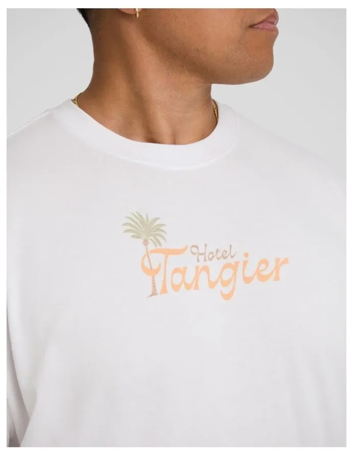 Johnny Bigg Hotel Morocco Relaxed Fit Tee in White