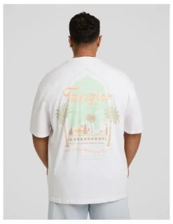 Johnny Bigg Hotel Morocco Relaxed Fit Tee in White
