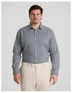 Johnny Bigg Hunter Stripe Easycare Shirt in Ink