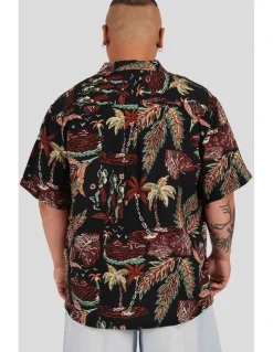 Johnny Bigg Island Life Relaxed Shirt in Black