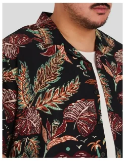 Johnny Bigg Island Life Relaxed Shirt in Black