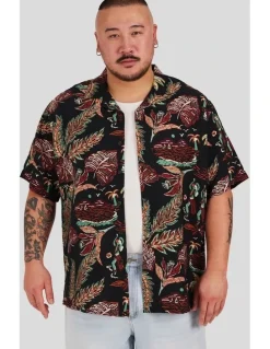 Johnny Bigg Island Life Relaxed Shirt in Black