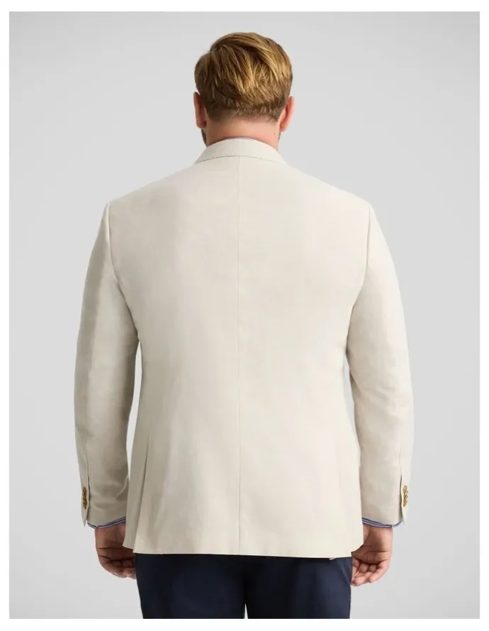 Johnny Bigg Kent Double Breasted Blazer in Champagne
