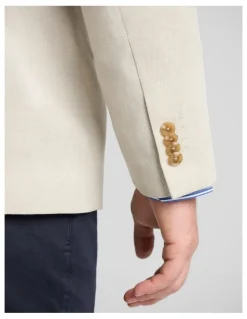 Johnny Bigg Kent Double Breasted Blazer in Champagne