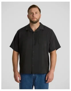Johnny Bigg Lando Boxy Fit Shirt in Black