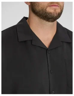 Johnny Bigg Lando Boxy Fit Shirt in Black