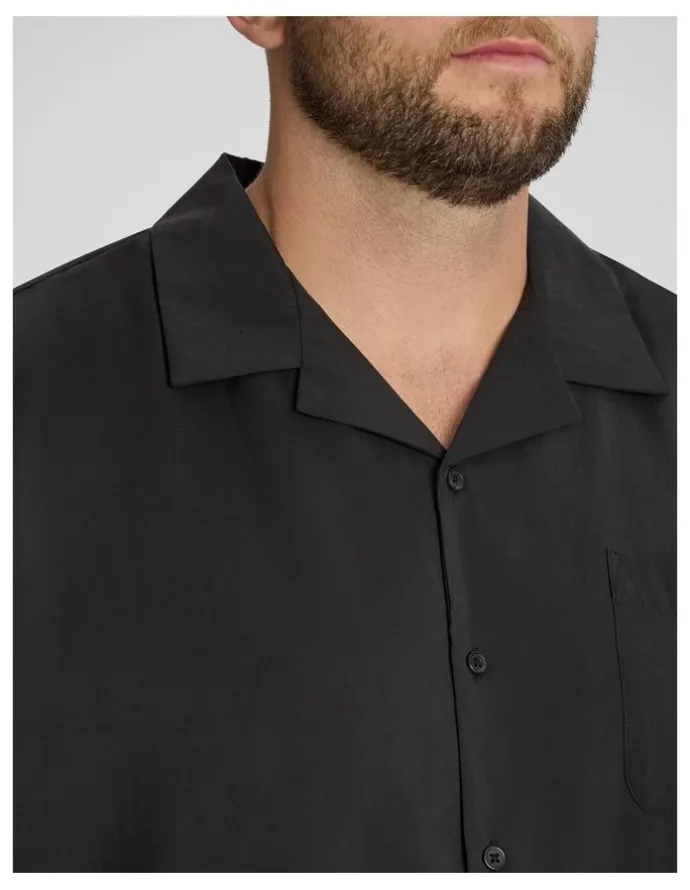 Johnny Bigg Lando Boxy Fit Shirt in Black