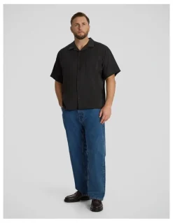 Johnny Bigg Lando Boxy Fit Shirt in Black