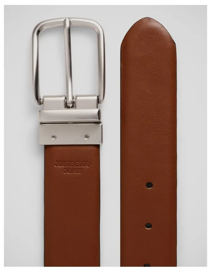 Johnny Bigg Leon Stretch Reversible Belt in Black