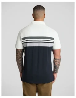 Johnny Bigg Leon Stripe Polo in White