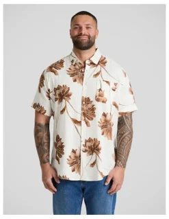Johnny Bigg Lilium Print Shirt in White