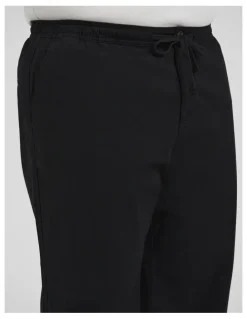 Johnny Bigg Madrid Linen Blend Pant in Black
