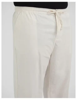 Johnny Bigg Madrid Linen Blend Pant in Vanilla