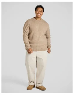 Johnny Bigg Marle Crew Neck Sweater in Brindle