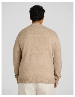 Johnny Bigg Marle Crew Neck Sweater in Brindle