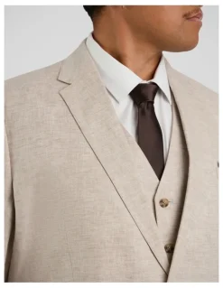 Johnny Bigg Matteo Linen Suit Jacket in Natural