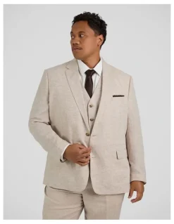 Johnny Bigg Matteo Linen Suit Jacket in Natural