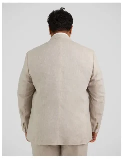 Johnny Bigg Matteo Linen Suit Jacket in Natural