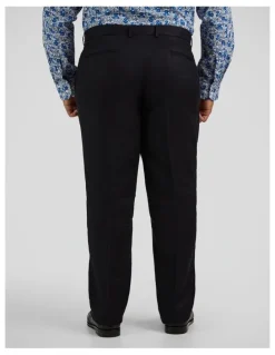Johnny Bigg Matteo Linen Dress Pants in Navy