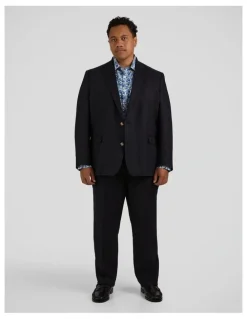 Johnny Bigg Matteo Linen Dress Pants in Navy
