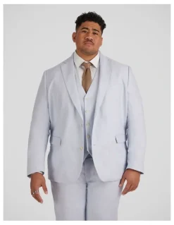 Johnny Bigg Matteo Linen Suit Jacket in Sky