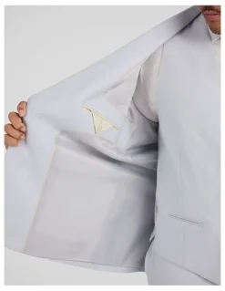 Johnny Bigg Matteo Linen Suit Jacket in Sky