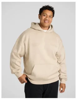 Johnny Bigg Monde Relaxed Fit Hoodie in Beige