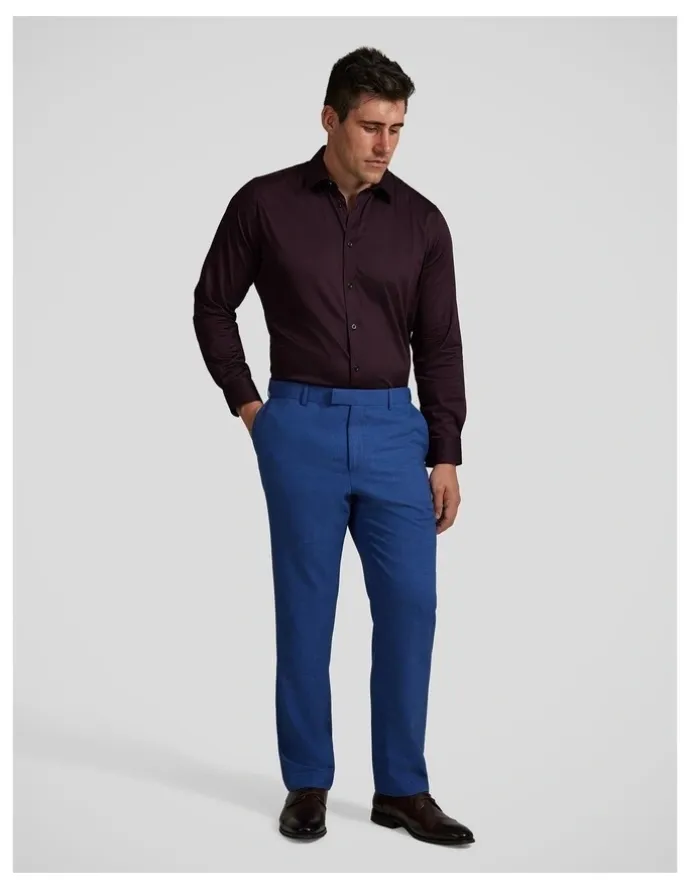 Johnny Bigg Montego Stretch Dress Shirt in Cabernet