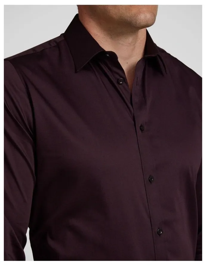 Johnny Bigg Montego Stretch Dress Shirt in Cabernet