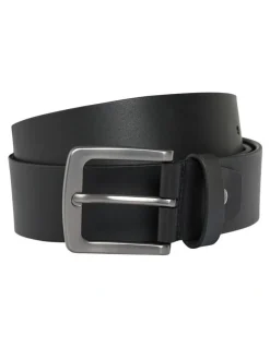 Johnny Bigg Morgan Genuine Leather Belt in Black
