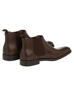 Johnny Bigg Morgan Leather Chelsea Boot in Chocolate
